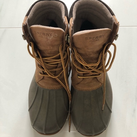 Great Condition Sperry Avenue Tan DuckBoots Size 10 - Picture 3 of 9
